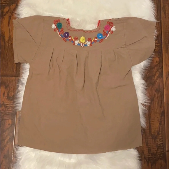 YZXDORWJ Embroidered Brown Size Medium - Picture 2 of 3